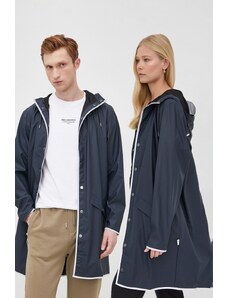Αδιάβροχο μπουφάν Rains 18540 Long Jacket Reflective χρώμα: ναυτικό μπλε