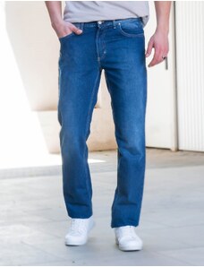Trial jeans Trial ανδρικό μπλε τζιν παντελόνι με ξέβαμμα 21522