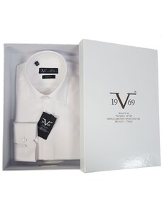 19V69 Versace Abbgliamento - 11.29 - Barletta - White - Regular Fit - Πουκάμισο SLIM FIT