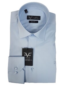 19V69 Versace Abbgliamento - 11.29 - Lycra - L. Blue - Slim Fit - Πουκάμισο