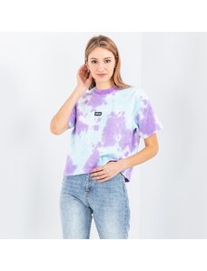 Obey Tag Tie Dye Custom Crop T-Shirt (267711986-Lavender Silk Soft & Cloudy)