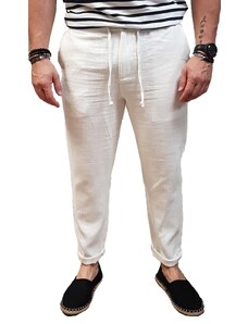 Vittorio Artist - 500-22 - Island - White Linen - Παντελόνι υφασμάτινο