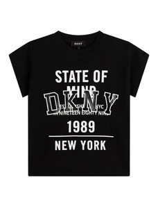 DKNY Παιδική Μπλούζα Με Print D.K.N.Y ΜΑΥΡΟ D35S01/09B