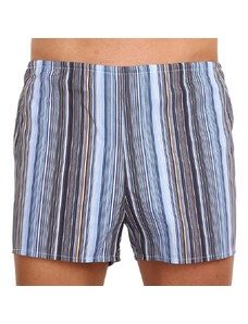 Classic men's shorts Foltýn blue with stripes oversize