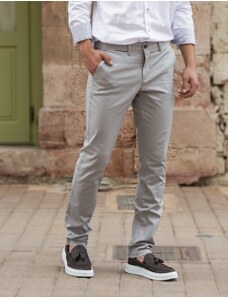 Trial jeans Trial ανδρικό γκρι υφασμάτινο Chinos παντελόνι 23 LoganG