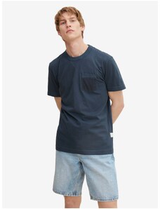 Σκούρο Μπλε Ανδρικό Βασικό T-Shirt με Tom Tailor Pocket - Ανδρικά