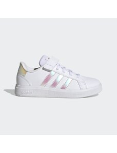 Adidas Grand Court Lifestyle Court Elastic Lace and Top Strap Shoes