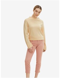 Ροζ Γυναικεία Shortened Slim Fit Jeans Tom Tailor Alexa - Γυναικεία
