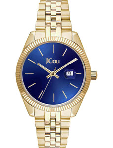 JCOU Queen's Mini - JU17031-10, Gold case with Stainless Steel Bracelet