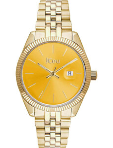 JCOU Queen's Mini - JU17031-13, Gold case with Stainless Steel Bracelet