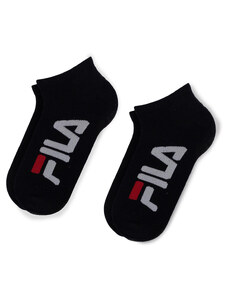 Fila unisex κοντές κάλτσες 2 τεμαχίων (2pack) μεγάλο λογότυπο F9199-BLACK