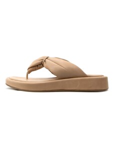 LEATHER FLAT SANDALS WOMEN INUOVO