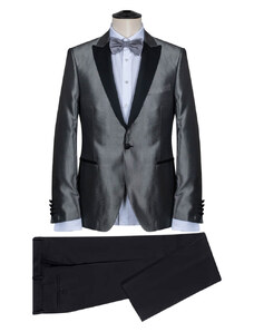 Prince Oliver Tuxedo Silver 100%Wool Touch (Modern Fit)