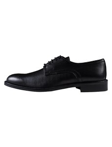 Prince Oliver Derby Μαύρα Leather Shoes