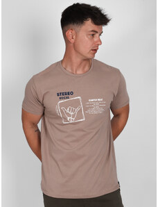 VAN HIPSTER T-Shirt Μακό Με Στάμπα - Μπεζ - 002006
