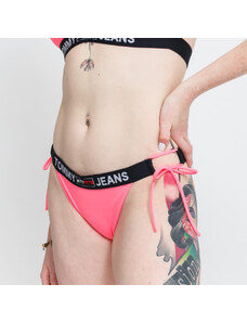 Tommy Hilfiger Γυναικεία μπικίνι TOMMY JEANS Cheeky Strink Side Tie Bikini - Slip Neon Pink