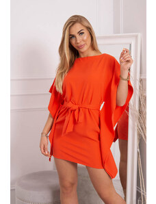 Kesi Batwings φόρεμα Oversize πορτοκαλί