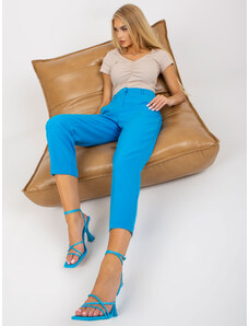 Fashionhunters Μπλε γυναικείο παντελόνι από κοστούμι RUE PARIS