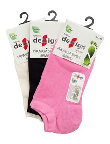 Γυναικείες κάλτσες σοσόνια Design PREMIUM II Bamboo 3 ζευγάρια Πολύχρωμο