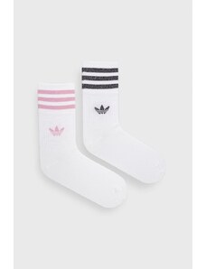 Κάλτσες adidas Originals χρώμα άσπρο HK0301
