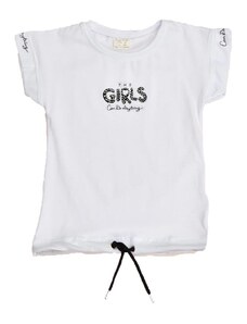 Potre Παιδική μπλούζα με τύπωμα και στρας GIRLS