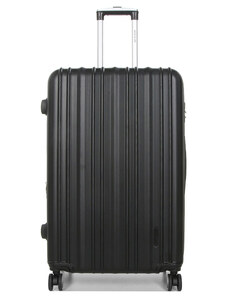 WORLDLINE Βαλίτσα μεγάλη μαύρη ABS & Polycarbon με τέσσερις ρόδες SXMC78 - 27522-01