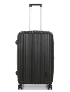 WORLDLINE Βαλίτσα μεσαία μαύρη ABS & Polycarbon με τέσσερις ρόδες 25PMKM - 27521-01