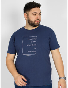 Double Ανδρική Μπλούζα T-shirt "EVERYTHING" TS-201 - Ίντιγκο