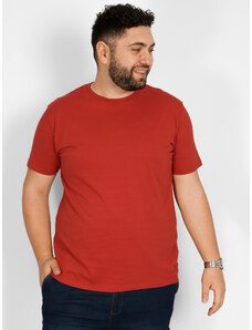 Double Βαμβακερή Μπλούζα Μακό Ανδρική - Κόκκινο