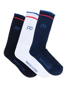 Prince Oliver All Seasons Σετ Αθλητικές Κάλτσες 3 Τεμ. 1 Μαύρη, 1 Μπλε, 1 Λευκή
