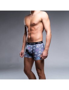 Prince Oliver Boxer Μπλε με Panda Cotton Stretch WILD LIFE COLLECTION
