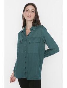 Trendyol Shirt - Πράσινο - Κανονική εφαρμογή