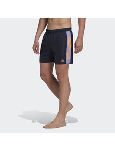 Adidas Short Length Colorblock 3-Stripes Swim Shorts