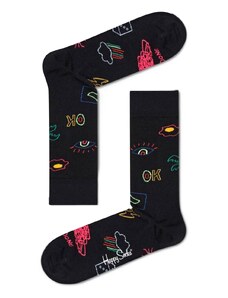 Κάλτσες Ανδρικά Happy Socks Μαύρο GTI01-9300