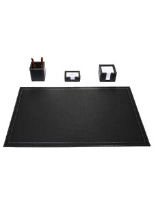 Bagcity Σετ Γραφείου μαύρο 4 τεμαχίων με σουμέν δίγαζο 80 x 50 από γνήσιο δέρμα TAM50SL - 1233-01