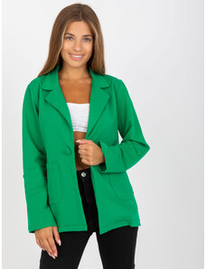 Fashionhunters Πράσινο μπουφάν φόρμας με κούμπωμα RUE PARIS