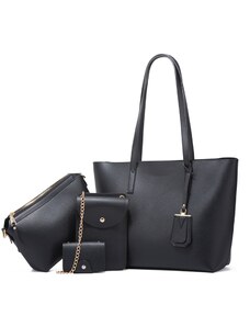 Γυναικείο σετ τσάντας χιαστί/ώμου/ χειρός ώμου Cardinal ZM596 black