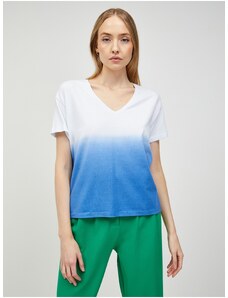 White-Blue T-Shirt Pieces Abba - Women