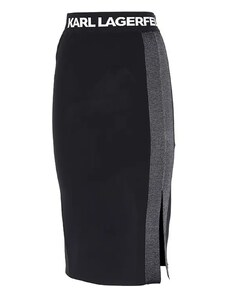 KARL LAGERFELD Φουστα Lightweight Fine Knit Skirt 221W1325 999 black