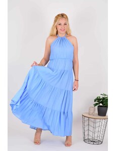 Santolo Collection Φόρεμα maxi γαλάζιο - Salita