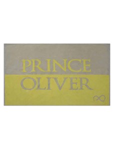 Prince Oliver Deluxe Πετσέτα Θαλάσσης 160×90 cm Κίτρινο/Γκρι