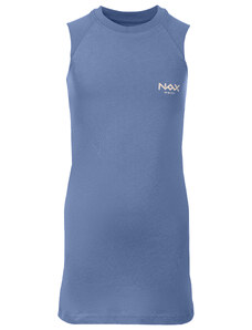 Παιδικό φόρεμα nax NAX GOLEDO ασημί lake blue