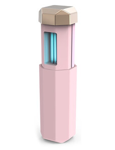 UNBRANDED Mini αποστειρωτής υπεριώδους ακτινοβολίας UVC UVS-PK, φορητός, ροζ