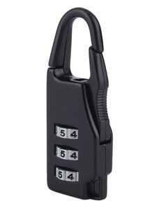 UNBRANDED Λουκέτο ασφαλείας συνδυασμού ARHU-LOCK, με γάντζο, μεταλλικό, μαύρο