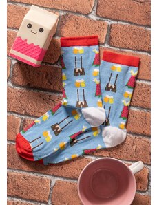 Comfort Κάλτσες γυναικείες με κυάλια - Σιέλ