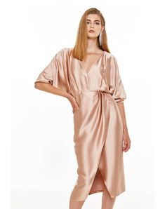 Γυναικείο Midi Φόρεμα με V Λαιμόκοψη Access - 3377
