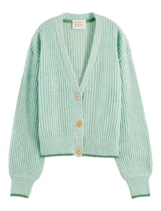 MAISON SCOTCH Ζακετα Fuzzy Knitted Cardigan 167950 SC4897 aqua green