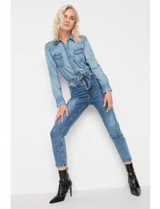 Trendyol Jeans - Μπλε - Μαμά
