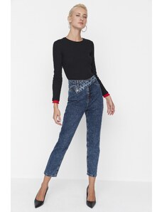 Trendyol Jeans - Σκούρο μπλε - Μαμά