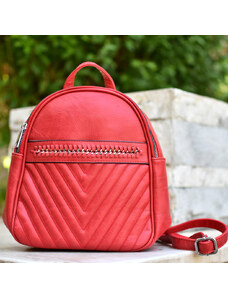 BELTIPO Γυναικεία τσάντα πλάτης κόκκινη